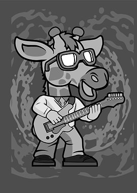 girrafe rock cartoon