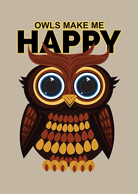 Owls Make Me Happy