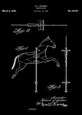 Toy jumping horse patent