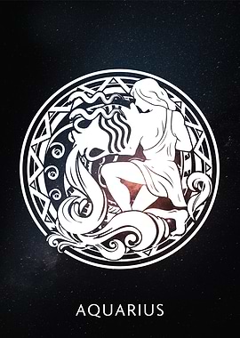 Zodiac Sign Aquarius Galax