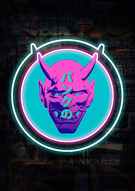 Cyberpunk Hannya Mask