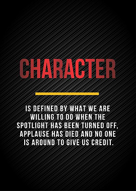 character motivation poste