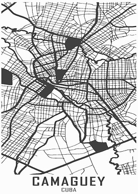 Camaguey Cuba City Map