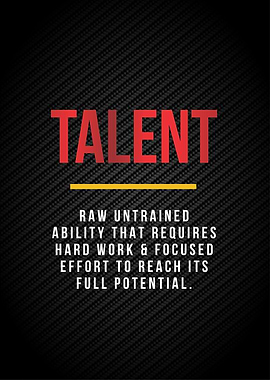 talent motivation poster