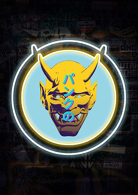 Cyberpunk Hannya Mask