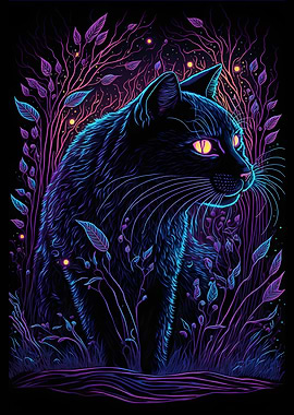 Black Light Cat 25