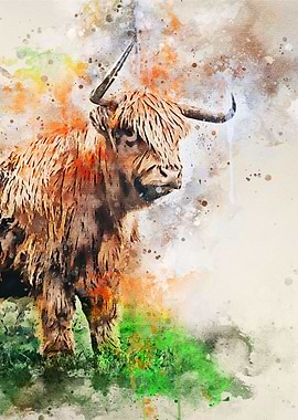 Stunning highland cow