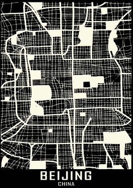 Beijing China City Map