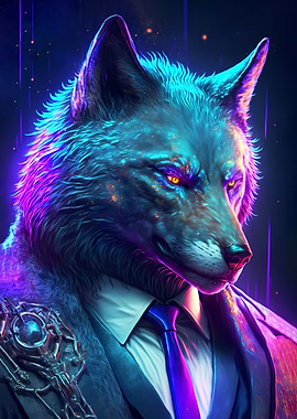 Boss Wolf In Suit