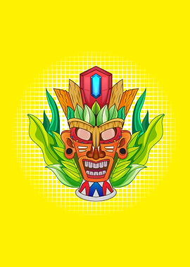 tiki masks and totem