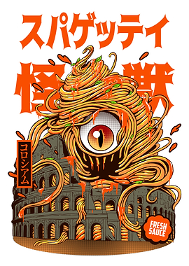 spaghetti kaiju white