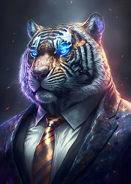 Boss Tiger In Suit