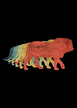Lion Retro Vintage
