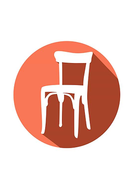 Wooden Chair Longshadow