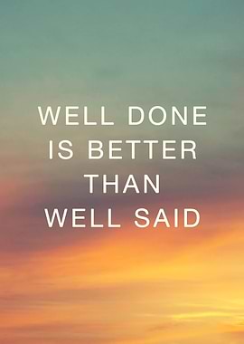 Well Done