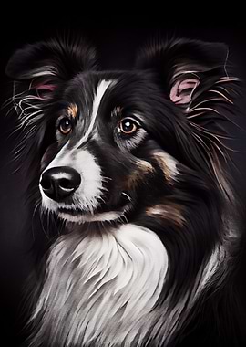 Black Dog Portrait