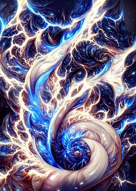 Blue cosmic vortex