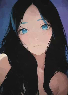Anime girl portrait