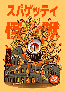 spaghetti kaiju nude color