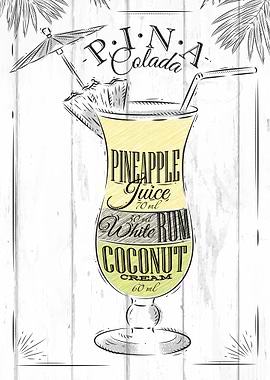 pina colada cocktail