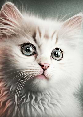 Cute White Cat
