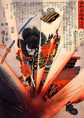 Ukiyo e Samurai Kuniyoshi