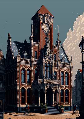 Antwerp Pixel art