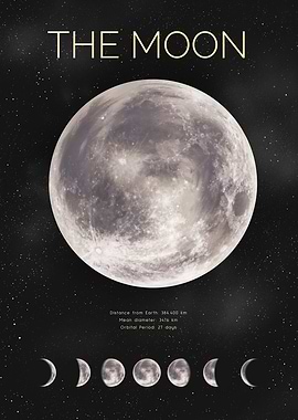 Vintage The Moon Phases