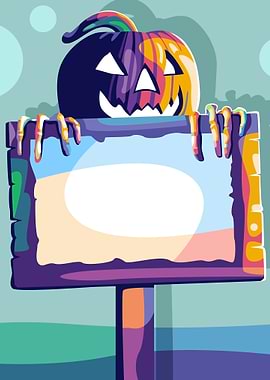 Pumpkin Poster vector art