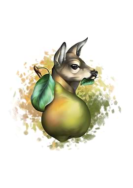 Deer and Pear