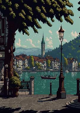 Zurich Pixel art
