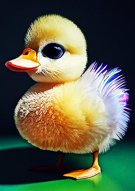 Portrait of Cute Duck