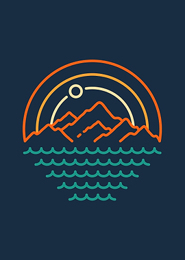 Rainbow Behind Mountain