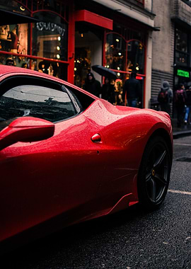 Red Sports Car streamline