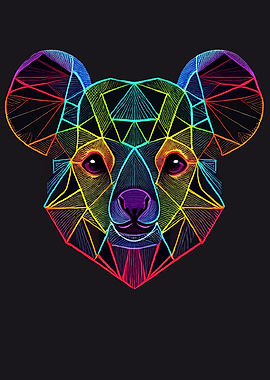 Geometric animal Koala