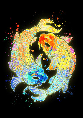 Koi Fish Yin Yang