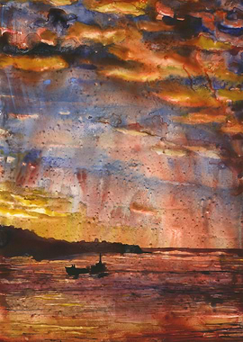 Valparaiso Chile sunset