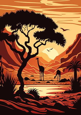 African sunset