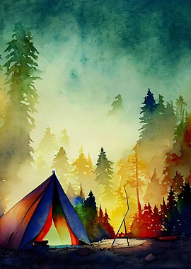 Forest camping