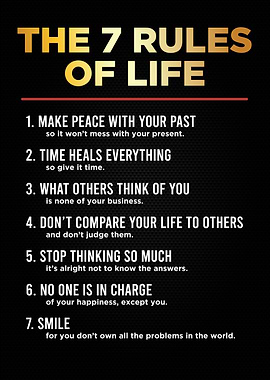 the 7 rules of life