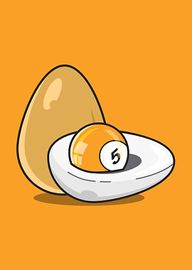 Illustration of an egg bal
