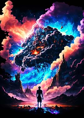 A colorful fantasy world