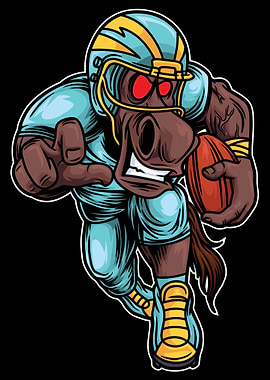 Horse American Football