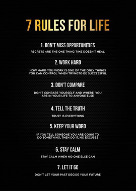 7 rules of life