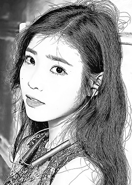 iu cartoon black n white