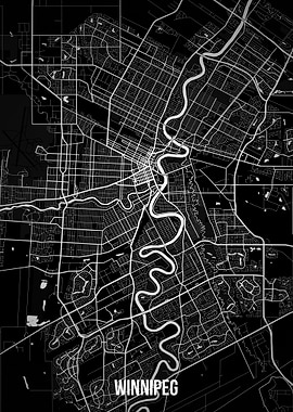 Winnipeg dark map