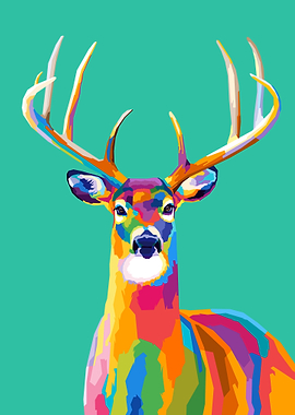 Deer Pop art