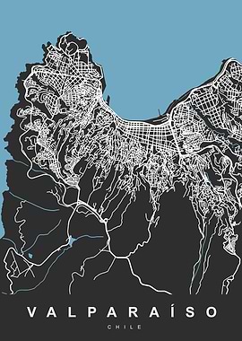 Map VALPARAISO CHILE