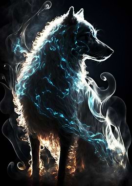 Paint Smoke Wolf