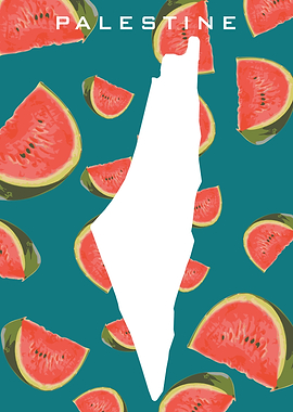 Palestine Watermelon Map